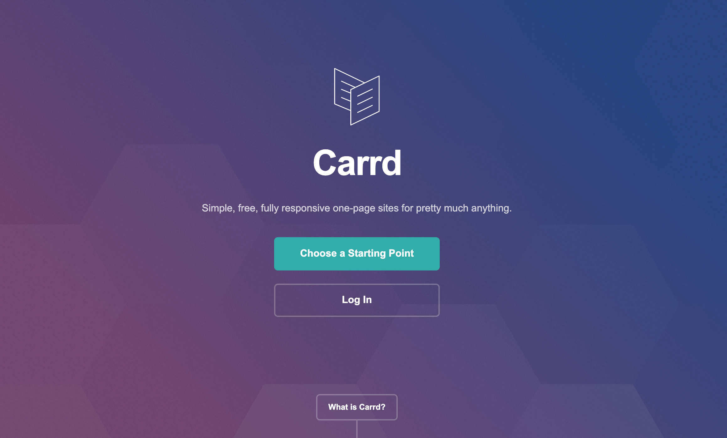 『Carrd』のスクリーンショット1